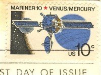 Mariner 10 Venus Mercury 10 cent Stamp FDI SC 1557 First Day Issue