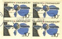 Mariner 10 Venus Mercury 10 cent Stamp Block of 4 FDI SC 1557 First Day Issue