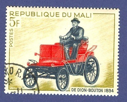 French Colony Mali One Stamp with an early car shown