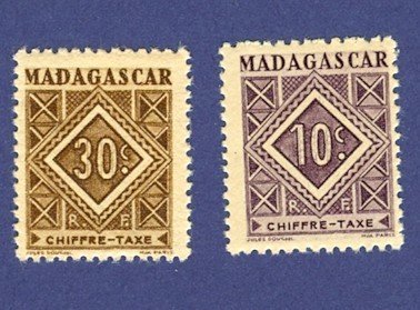 Madagascar French Colony 2 stamps Packet No 2448