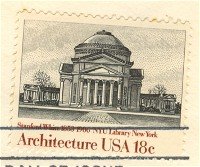 NYU Library 18 cent Stamp American Architecture Issue FDI SC 1928 First Day Issue