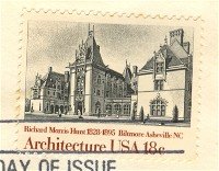 Biltmore House 18 cent Stamp American Architecture Issue FDI SC 1929 First Day Issue