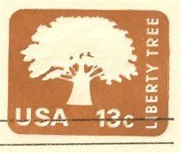 Brown Liberty Tree 13 cent Envelope FDI SC U576 First Day Issue