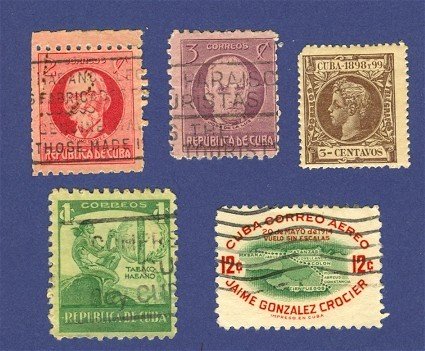 Cuba 5 stamps