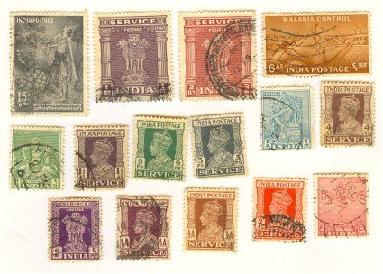 India 15 stamps Packet No 2509