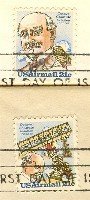 Air Mail Octave Chanute Bi Plane Hang Glider Complete Set 2 stamps 21 cent FDI First Day Issue