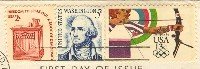 Archer 13 cent Stamp Summer Olympics FDI SC 2050 First Day Issue