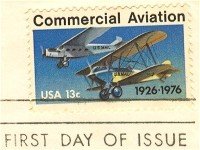 Commercial Aviation 13 cent Stamp FDI SC 1684 First Day Issue
