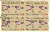 Alexander Graham Bell Telephone Centennial 13 cent Stamp FDI SC 1683 First Day Issue