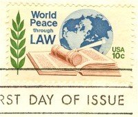 World Peace Through Law 10 cent Stamp FDI SC 1576 First Day Issue