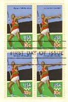 Olympic Javelin Thrower Decathlon Olympics 10 cent Stamp FDI SC 1790 First Day Issue