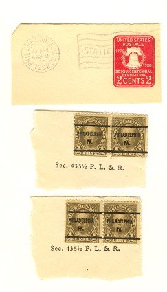 United States Packet No 7516 with 3 stamps