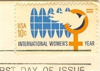 International Womens Year 10 cent Stamp FDI SC 1571 First Day Issue