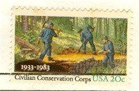 Civilian Conservation Corp 20 cent Stamp FDI SC 2037 First Day Issue