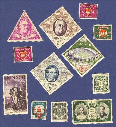Monaco 10 stamps