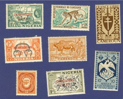 Cameroon French Colony 8 stamps
