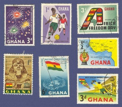 Ghana 7 stamps