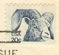 Bighorn Sheep 20 cent Stamp FDI SC 1949 First Day Issue