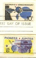 Space Issue Complete Set 2 Stamps FDI First Day Issue