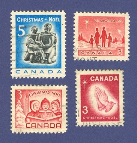 Canada Christmas 4 Stamps