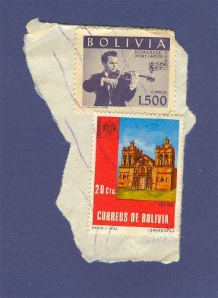 Bolivia 2 stamps