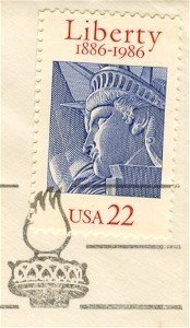 Statue of Liberty 22 cent Stamp FDI SC 2224 First Day Issue