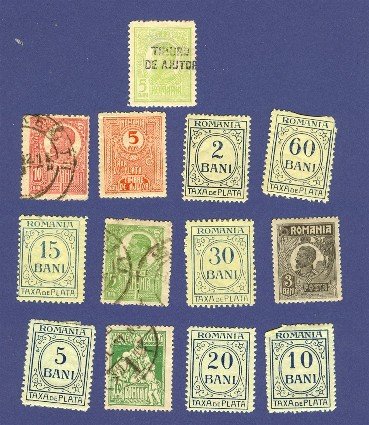 Romania 13 stamps from 1911 to 1929 Packet No 6566