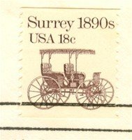 Surry Coil Stamp 18 cent FDI SC 1907 First Day Issue Transportation Issue