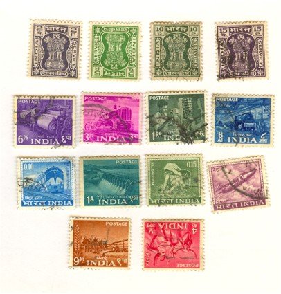 India Packet No 5512 with 14 stamps
