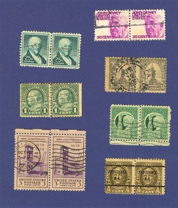 United States Stamps 6 Sets Horizontal Pairs Packet 28647