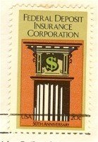 Federal Deposit Insurance Corp Stamp 20 cent FDI SC 2071 First Day Issue