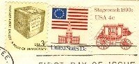 Stagecoach Coil Stamp 4 cent FDI SC 1898a First Day Issue Transportation Issue