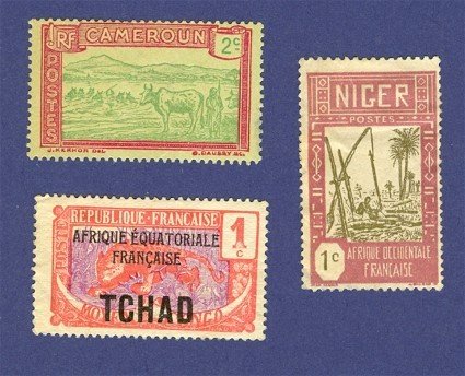French Colonies 3 Stamps Packet No 2737