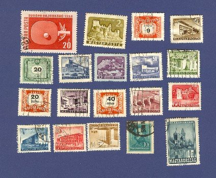 Hungary Packet No 1392 with 19 stamps