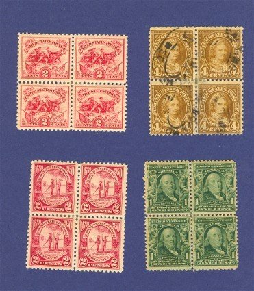 United States Stamps 4 Sets of Blocks of 4 Packet No 14635