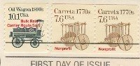 Carreta Coil Stamp 7.6 Pair FDI SC 2255 First Day Issue Transportation Issue