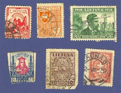 Lithuania 6 stamps