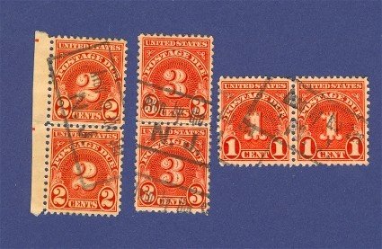 United States Postage Due Stamps in Pairs Packet No 17633