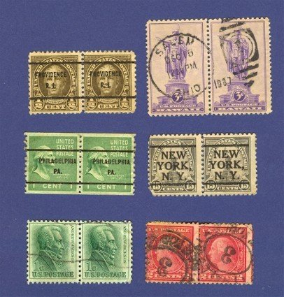 United States Stamps 6 Sets Horizontal Pairs Packet 26637