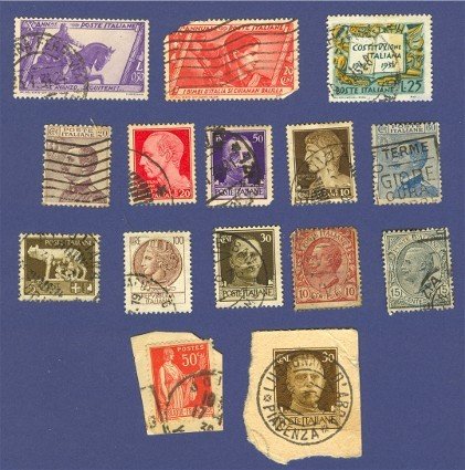 Italy Packet No 1467 with 13 stamps