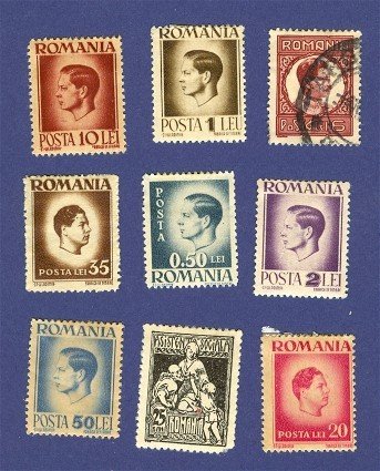 Romania Packet No 2470 with 9 stamps
