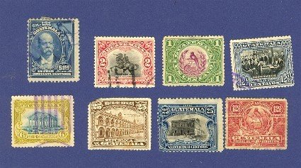 Guatemala 8 Stamps 1902 to 1923