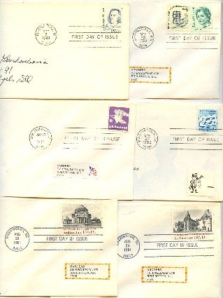 1980s 6 FDI Rachel Carson George Mason Biltmore House NYU Library First Day Issue Packet