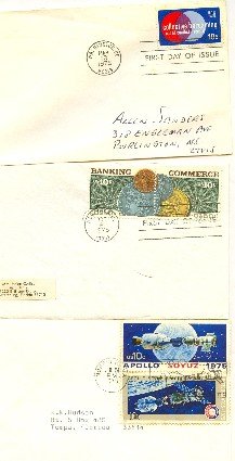 1975 3 FDI Collective Bargaining Banking and Commerce First Day Issue Packet Apollo Soyuz Space