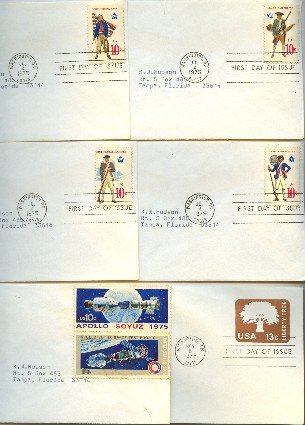 1975 3 FDI Liberty Tree Bicentennial Military First Day Issue Packet