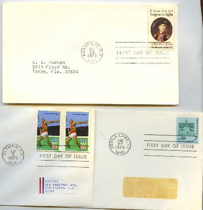 1979 7 FDI Architecture Olympics John Paul Jones First Day Issue Packet