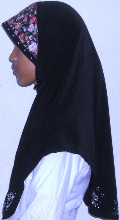 New~1pc Amira Hijab~Malaysian style~Mona~Muslim/Islamic Head Scarf~Tudung~Kleidung (TB Desa-black))