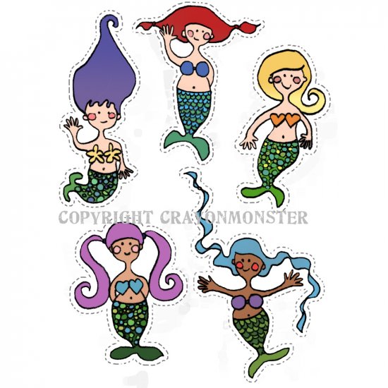 Mini Mermaid Cut-Outs