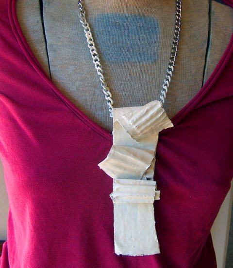 Eggshell White Walls - Industrial Necklace Jewelry