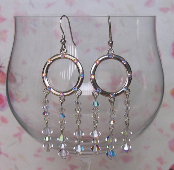 Crystal Hoops Crystal AB